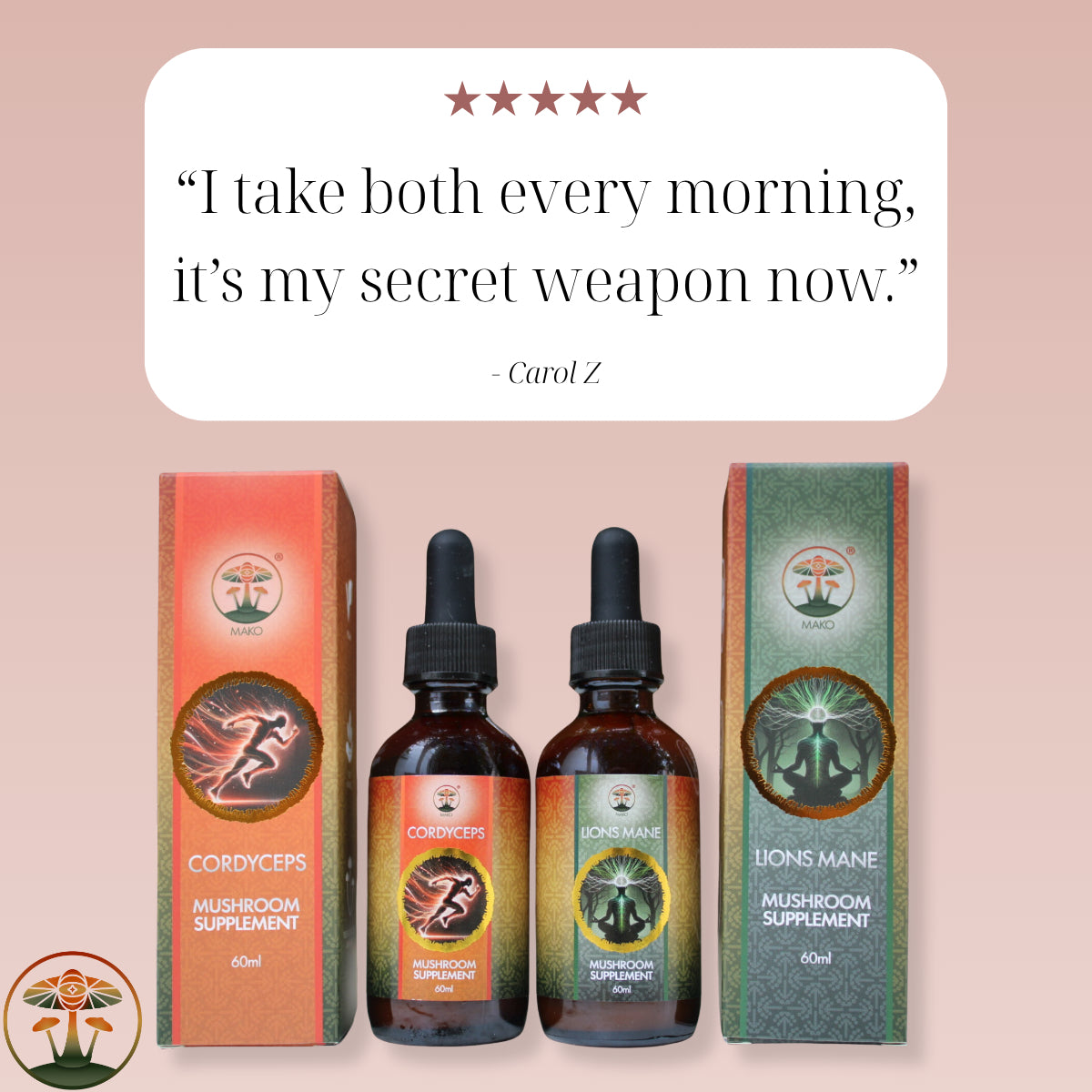 Lion's Mane & Cordyceps Mushroom Tincture BUNDLE