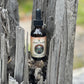Bottle of Lions mane tincture in tree