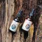 Mako's Lions mane and Cordyceps Mushroom Tinctures in tree front